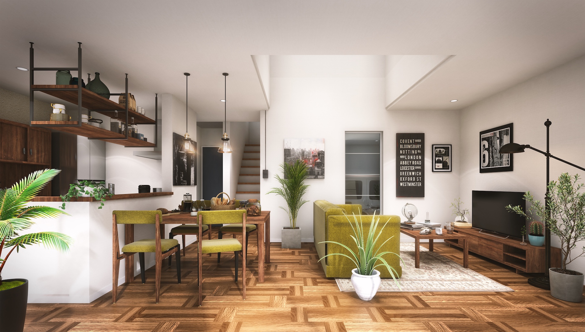 おしゃれな雑貨屋さんのようなインテリア イメージ画像